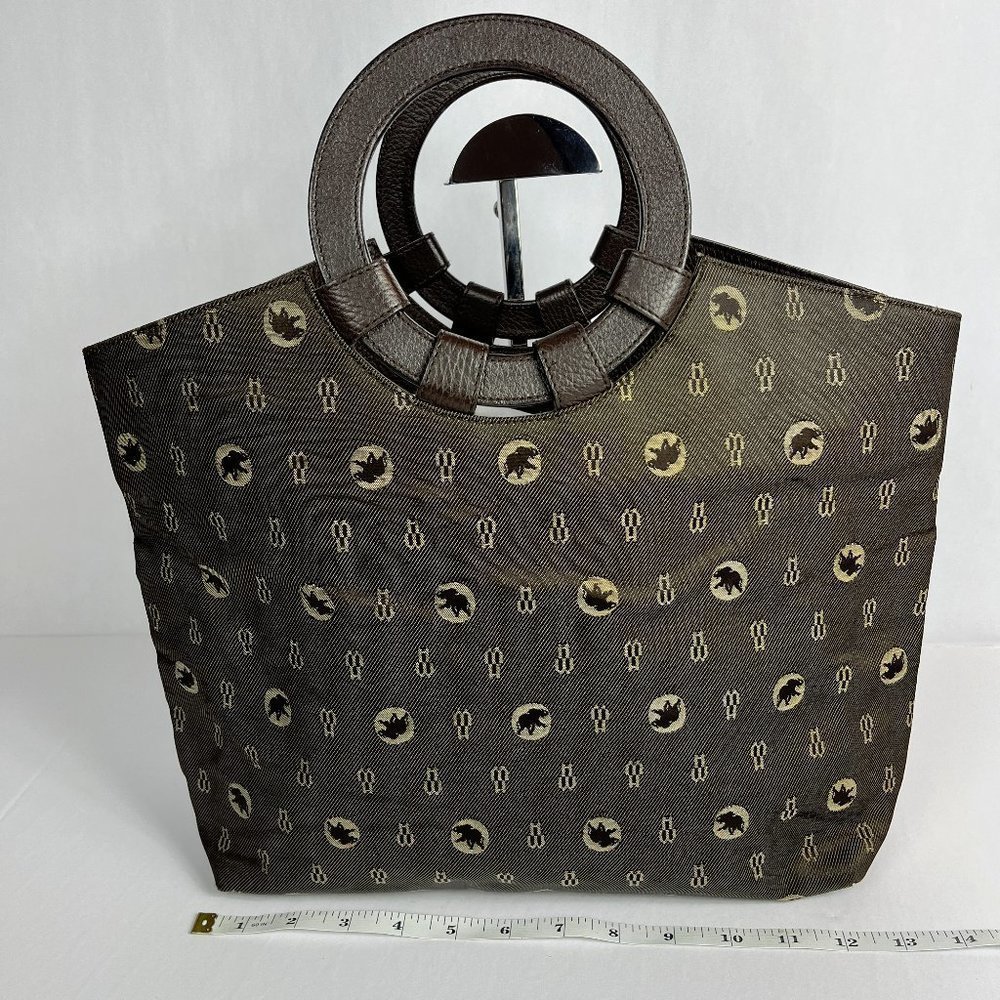 𝅺hunting WORLD Tote Black Nylon Round Handle Bag
